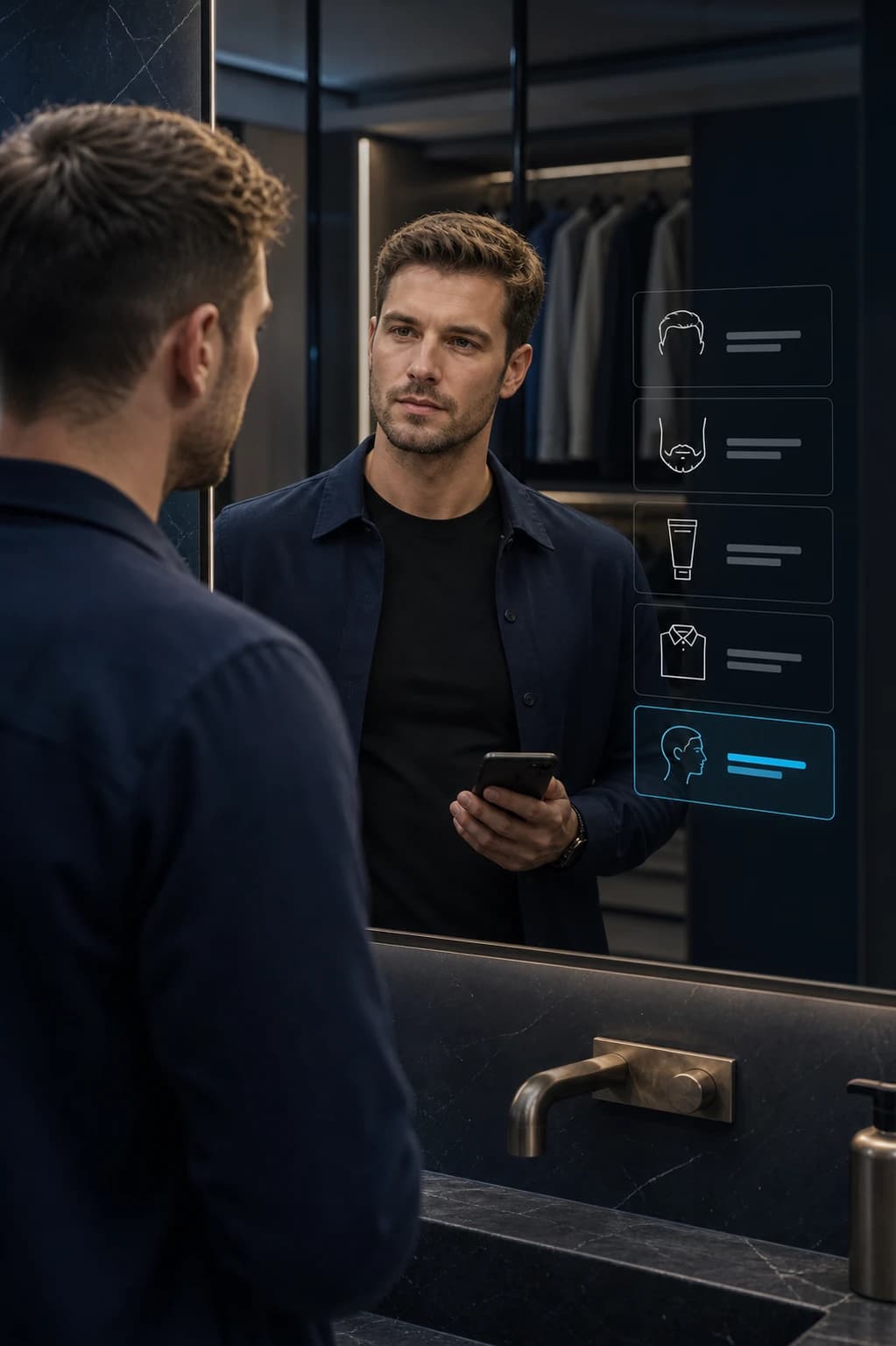 MogRise LooksMax Coach guiding a man through practical hair, beard, skin and style priorities